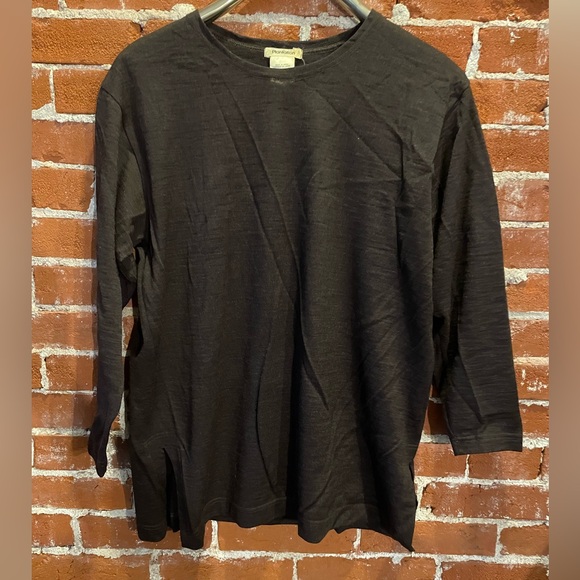 Issey Miyake Tops - Issey Miyake Plantation Wool Long Sleeve